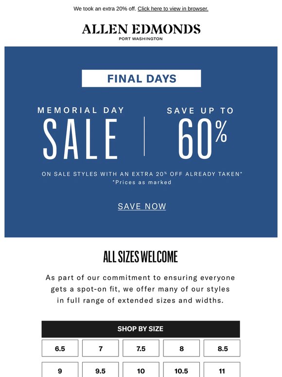 Save more now: Up to 60% off ends soon