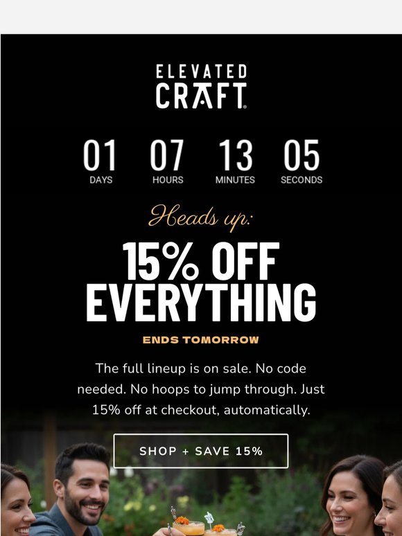Sitewide sale ends tomorrow!
