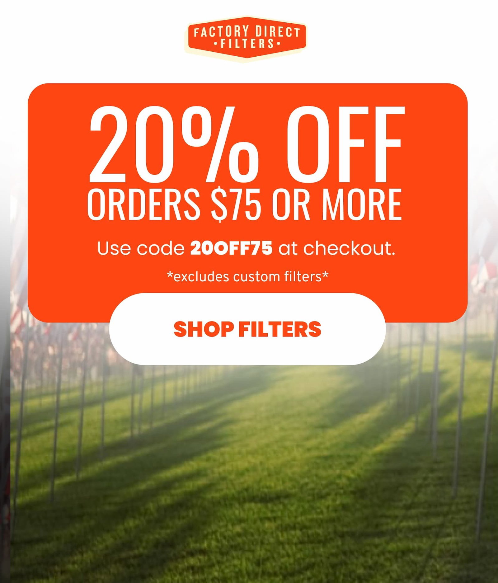 Memorial Day Sale: 20% OFF Orders $75+ Use Code 20OFF75