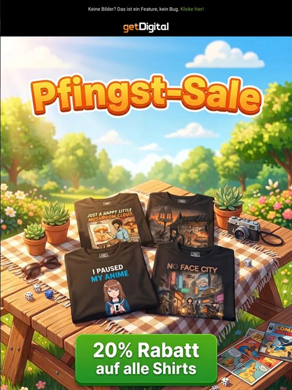 Schon beim Pfingst-Sale abgeräumt? 👕