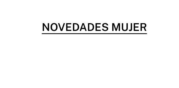 NOVEDADES MUJER