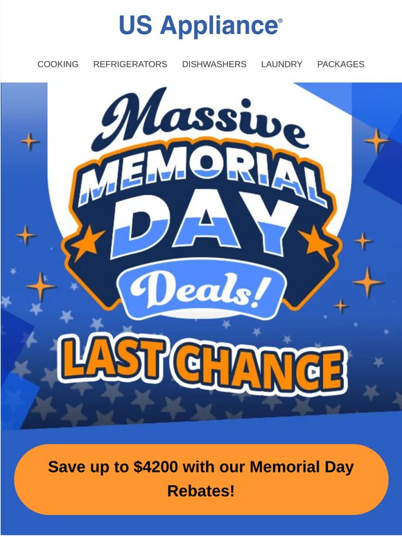 🇺🇸 ⏰ Last Chance Memorial Day Markdown