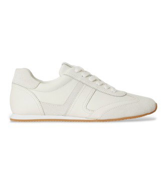 Deportivas Dani de piel y ante blanco