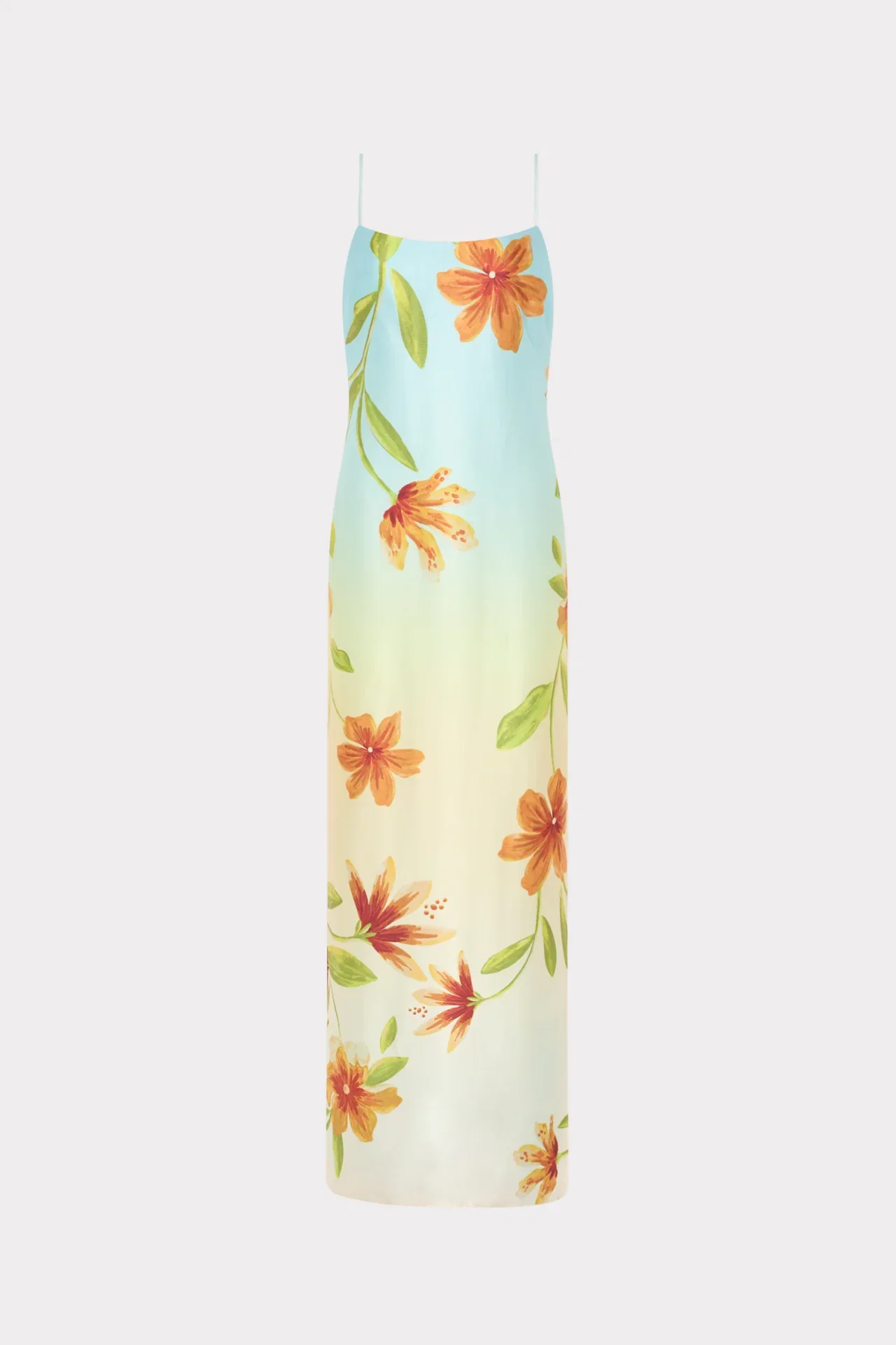 Image of Lily Floral Satin Dress