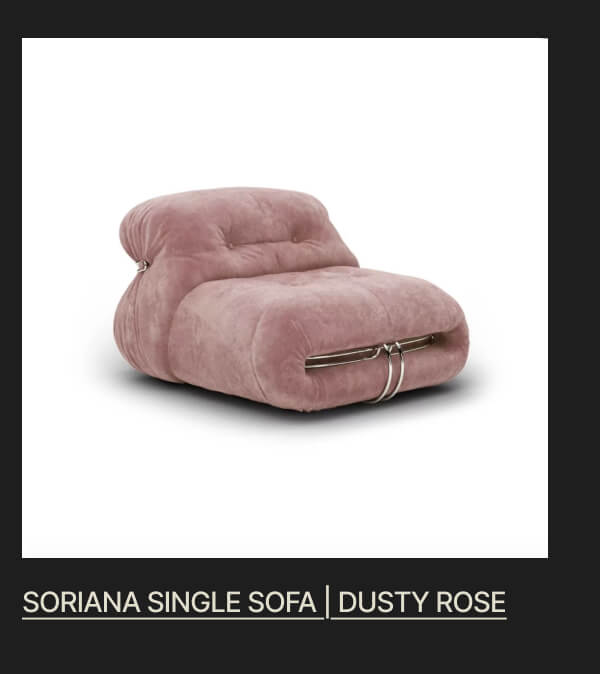 SORIANA SINGLE SOFA | DUSTY ROSE