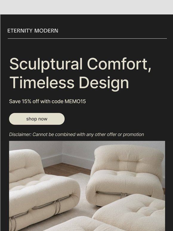 The sofa that looks like sculpture