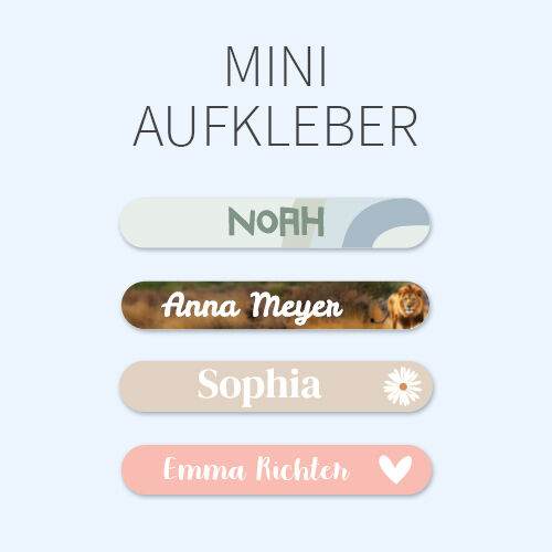 Mini Namensaufkleber