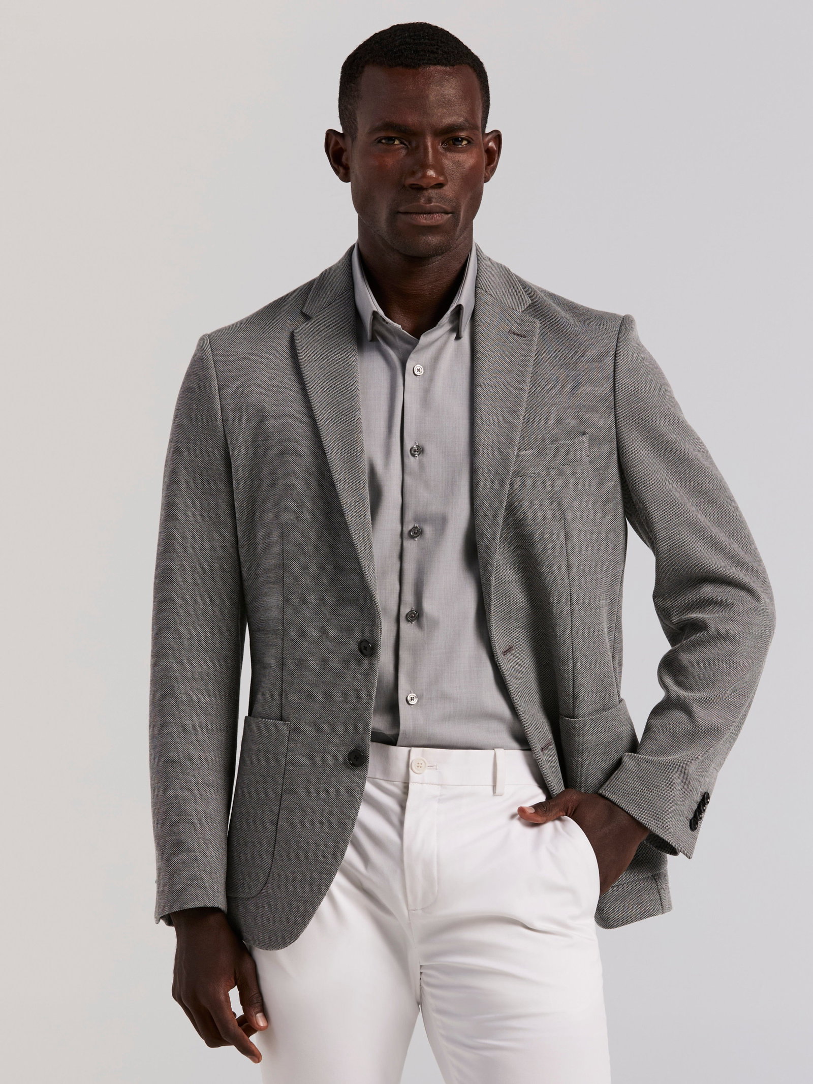 Slim Fit Unlined Textured Sportcoat
