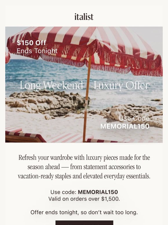 Final Hours: Take $150 Off