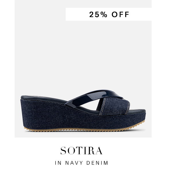 SOTIRA IN NAVY DENIM