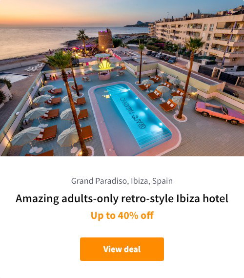 Amazing adults-only retro-style Ibiza hotel