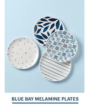 BLUE BAY MELAMINE PLATES