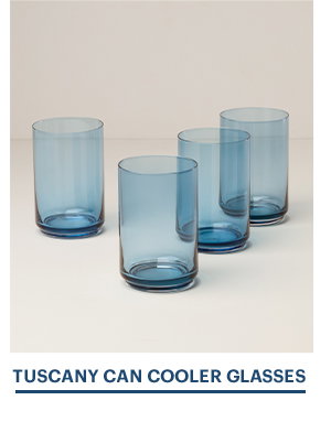 TUSCANY CAN COOLER GLASSES