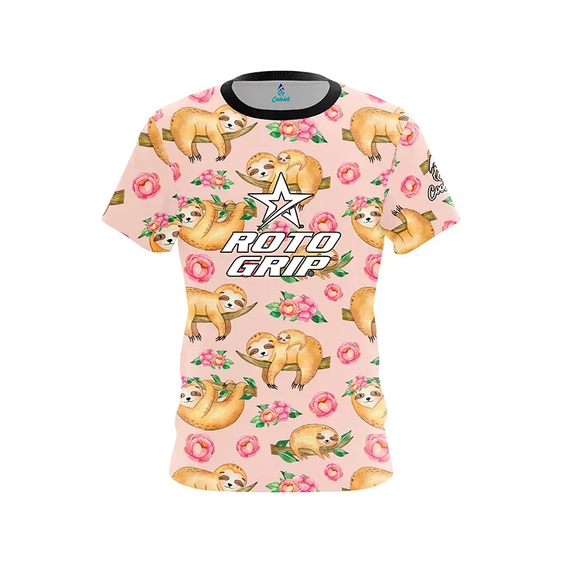 Image of Flowery Sloths CoolWick Bowling Jersey - Roto Grip