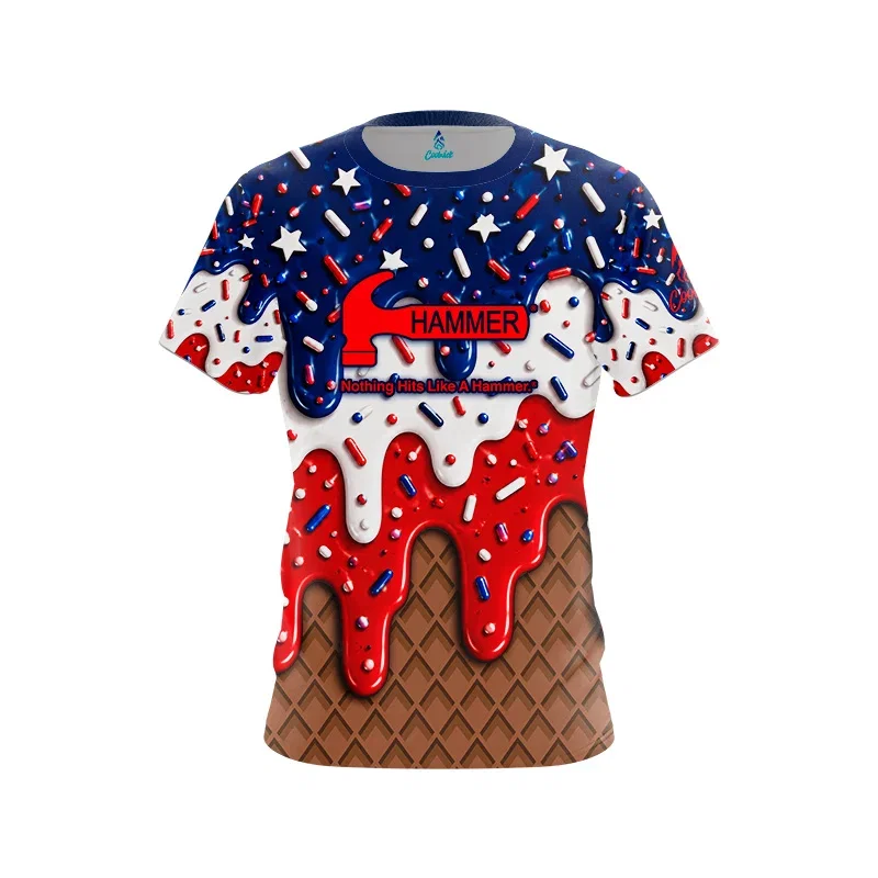 Image of Star Spangled Cone CoolWick Bowling Jersey (Copy) - Hammer