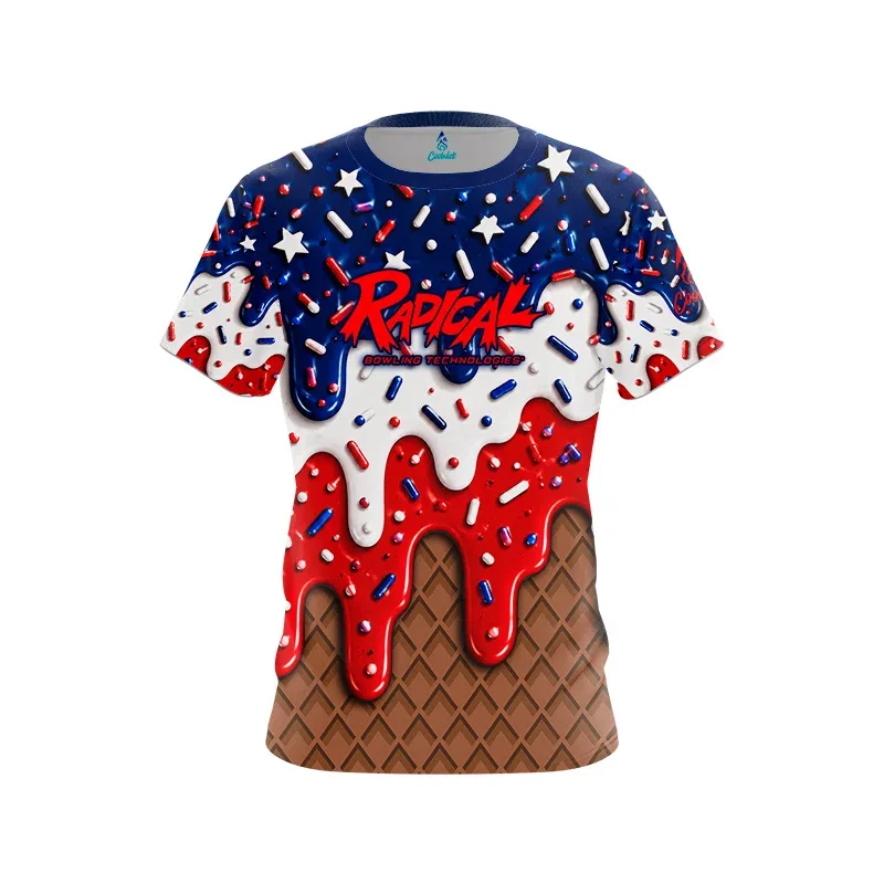 Image of Star Spangled Cone CoolWick Bowling Jersey (Copy) - Radical