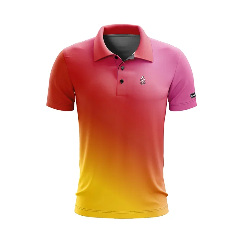 Image of CoolWick Sunset Rush Everyday Button Polo