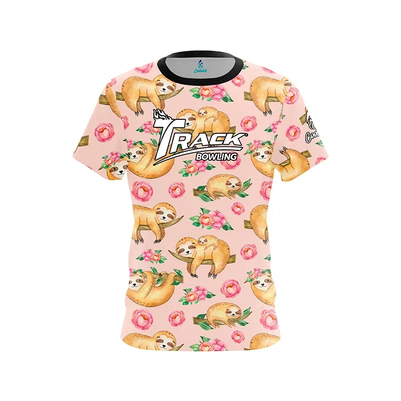 Image of Flowery Sloths CoolWick Bowling Jersey - Track