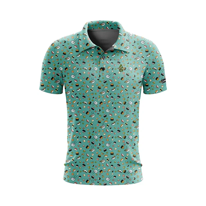 Image of CoolWick Sushi Time Everyday Button Polo