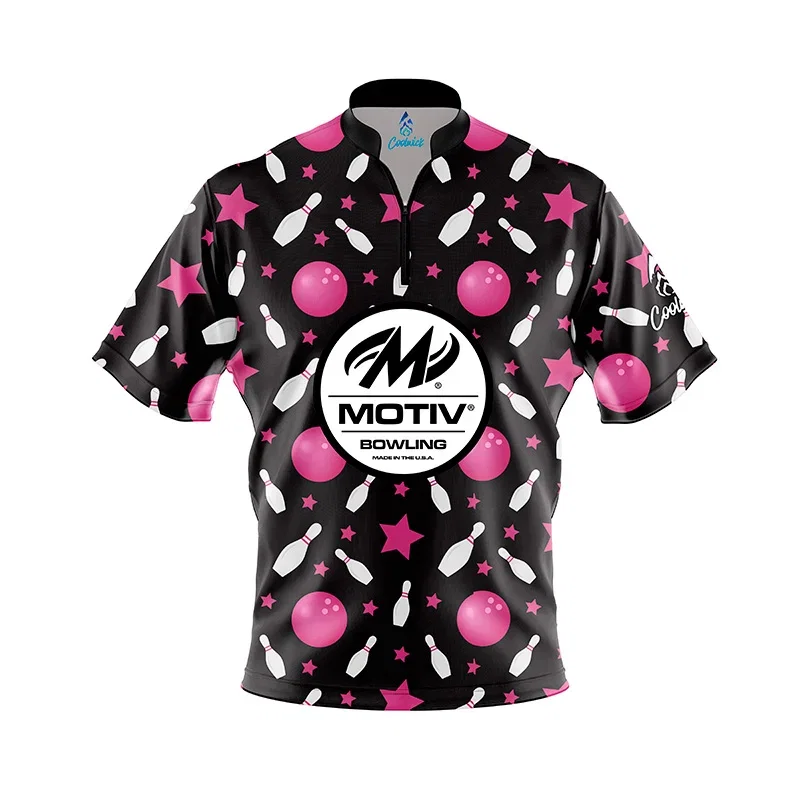 Image of Night Bowling Fast Track CoolWick Bowling Jersey - Motiv