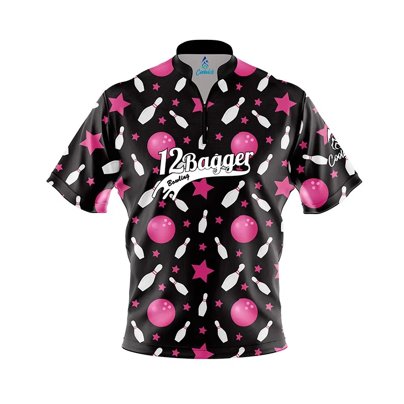 Image of Night Bowling Fast Track CoolWick Bowling Jersey - 12Bagger