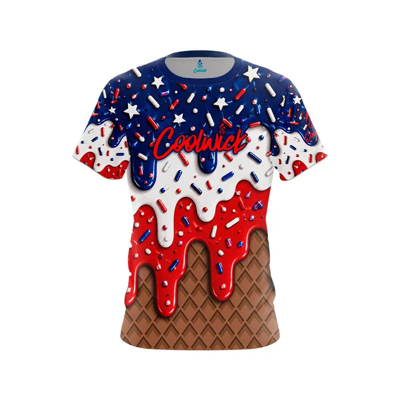 Image of Star Spangled Cone CoolWick Bowling Jersey (Copy) - Coolwick