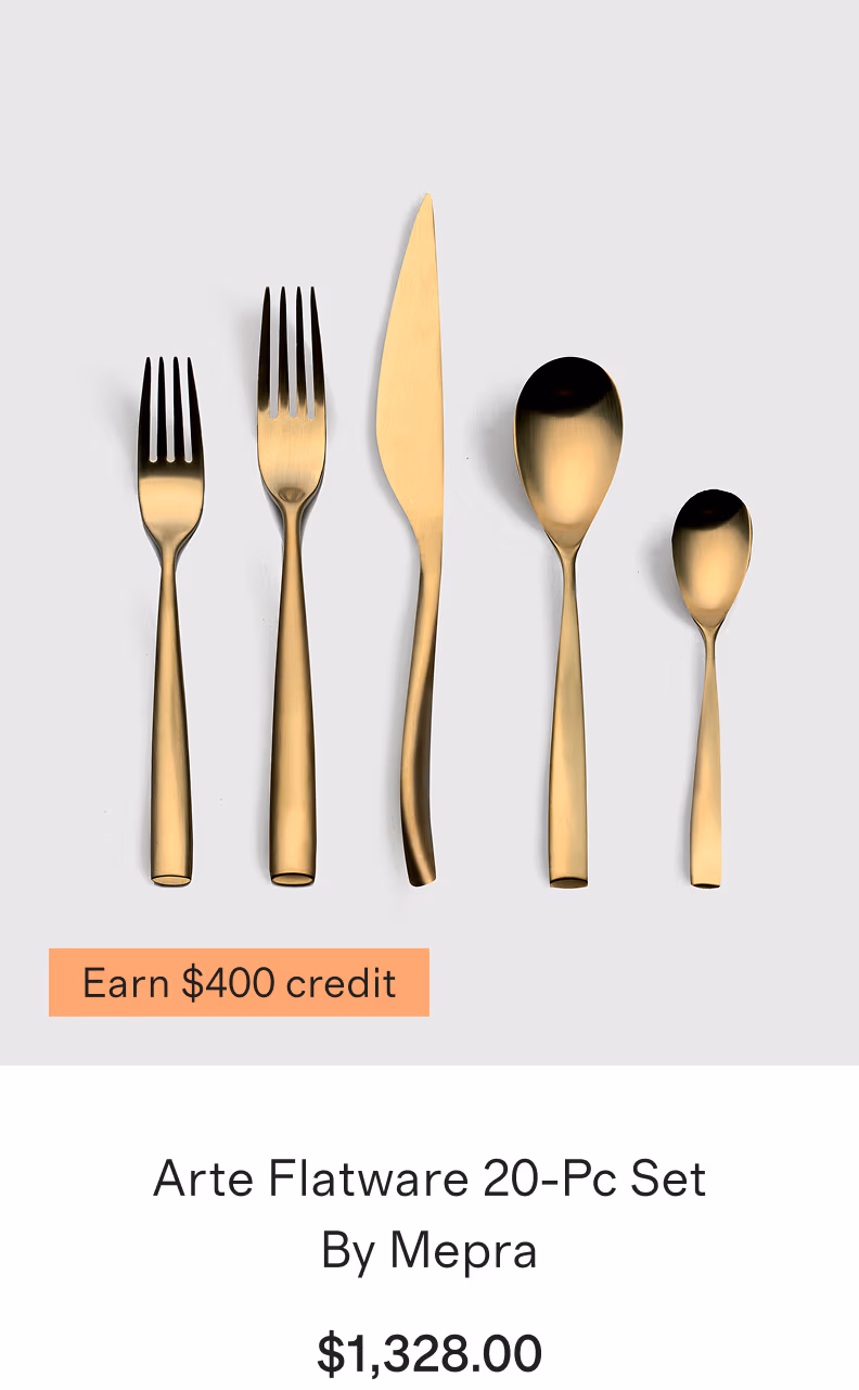 Arte Flatware 20-Pc Set by Mepra
