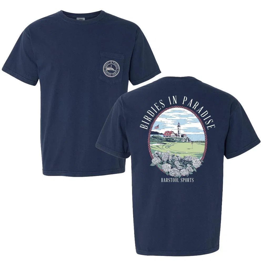 Image of Birdies In Paradise Lighthouse Pocket Tee