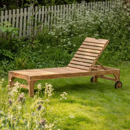 Tiana Teak Sun Lounger