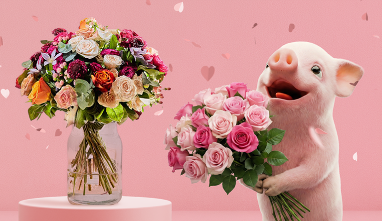 Card and Flowers
