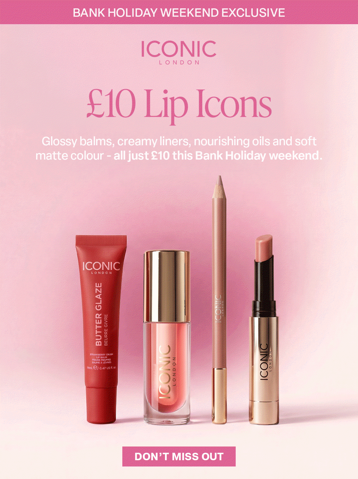 BANK HOLIDAY EXCLUSIVE - £10 LIPS ALL WEEKEND