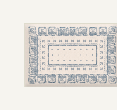 Beatrice Birch & Blue Grey Bath Mat