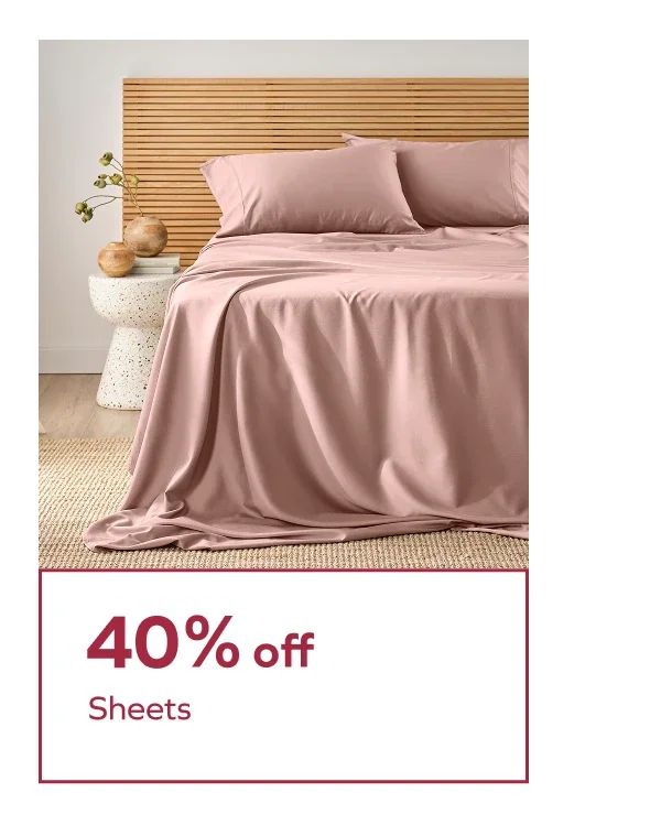 40% off Sheets