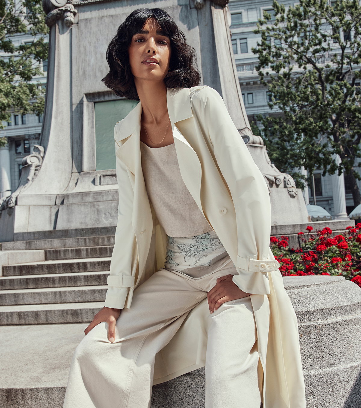 BLAIRE Double-Breasted Trench