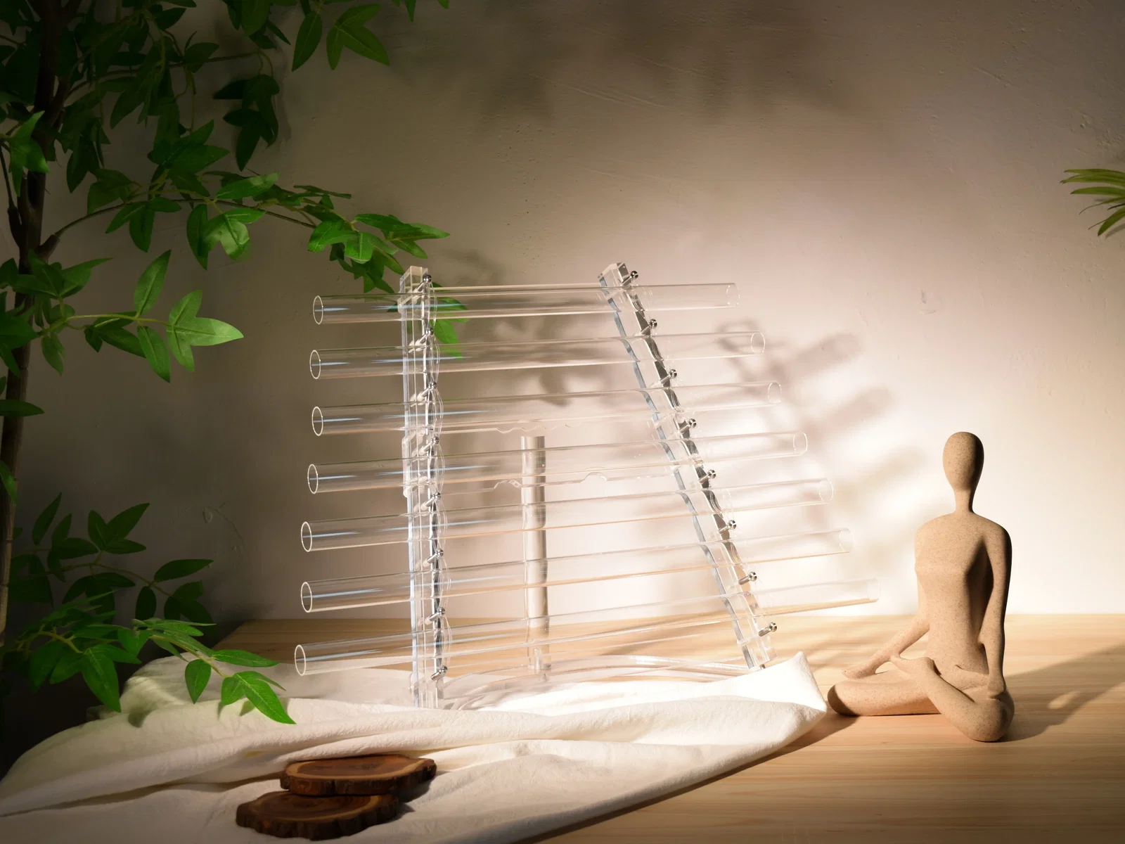 7-Note Crystal Harp D Minor
