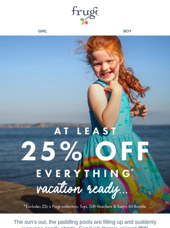 25% off Everything - GO!