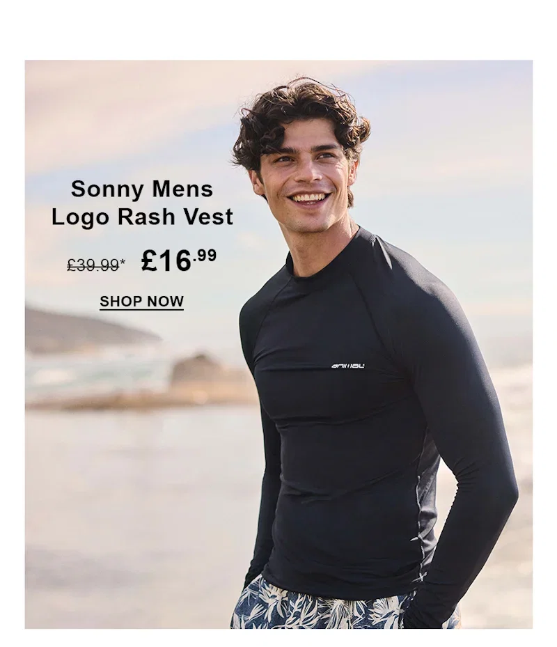 Sonny Mens Logo Rash Vest
