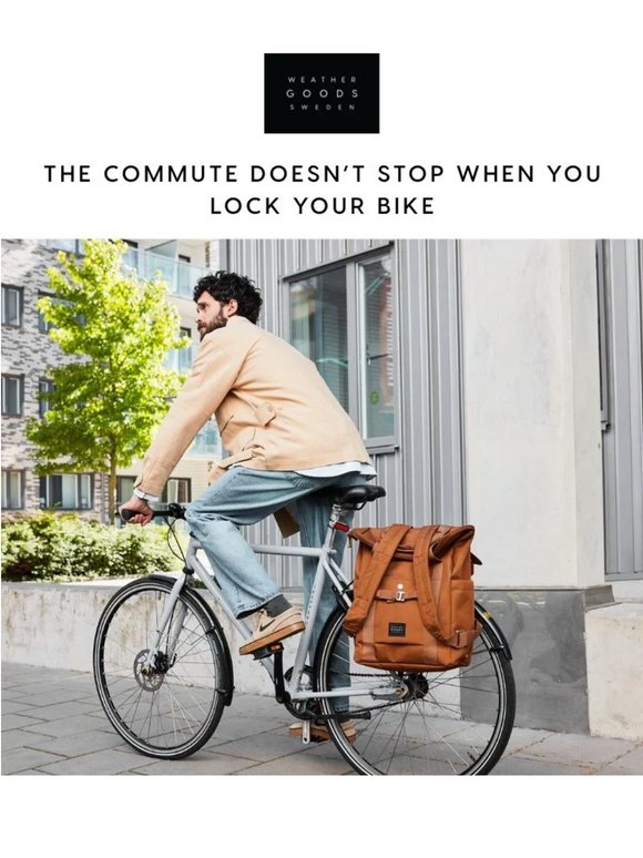 A good bike bag should work beyond the bike