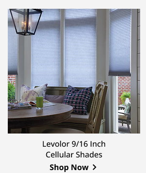 Levolor 9/16 Inch Cellular Shades | Shop Now >