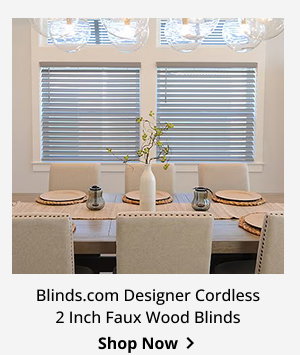 Blinds.com Designer Cordless 2 Inch Faux Wood Blinds | Shop Now >