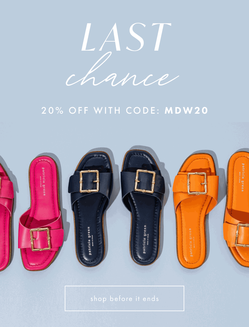 Last Chance. Shop 20% Off with code: MDW20
