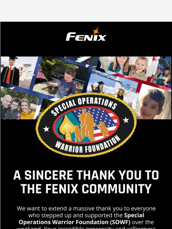 A Sincere Thank You to the Fenix Community 🫡