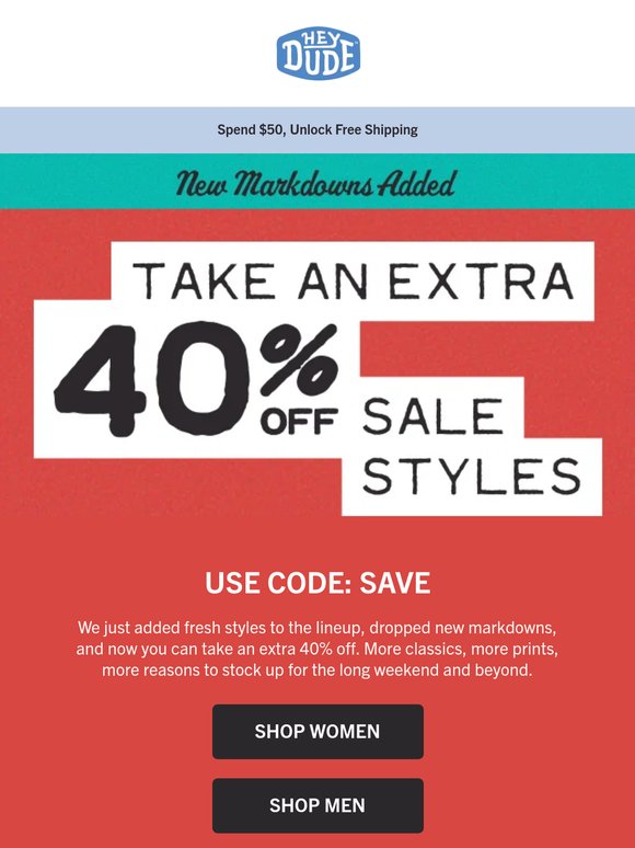 Just Dropped 👉 Memorial Day Markdowns
