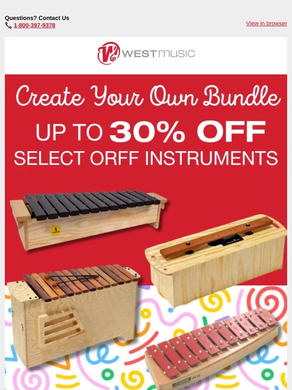 Final Days for Qualifying Orff Savings + Free Shipping