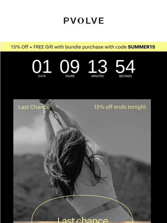 LAST CHANCE for 15% OFF