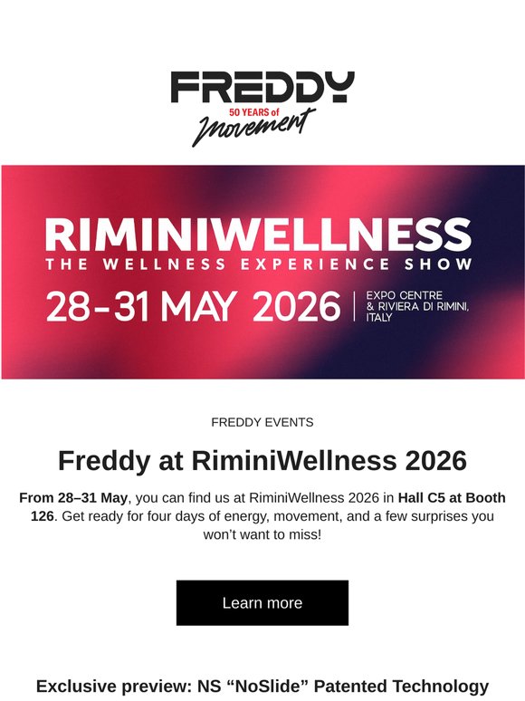 Freddy at RiminiWellness: Movement, Performance and Entertainment
