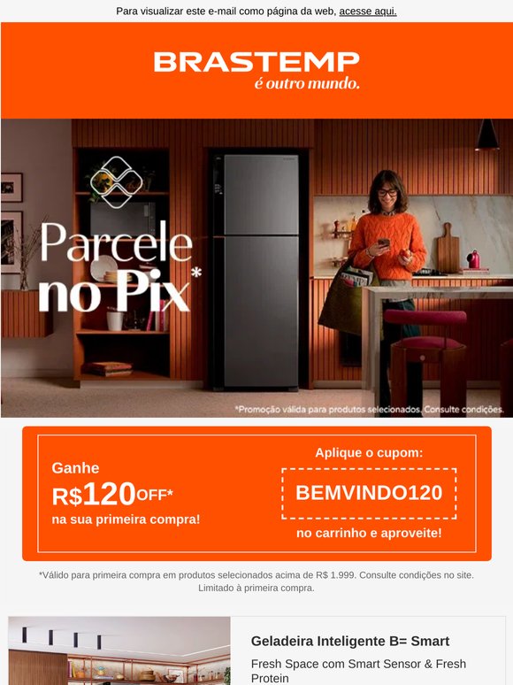 🚨 ❄️ Economia real: Parcele a geladeira no Pix s/ juros 💸🫧