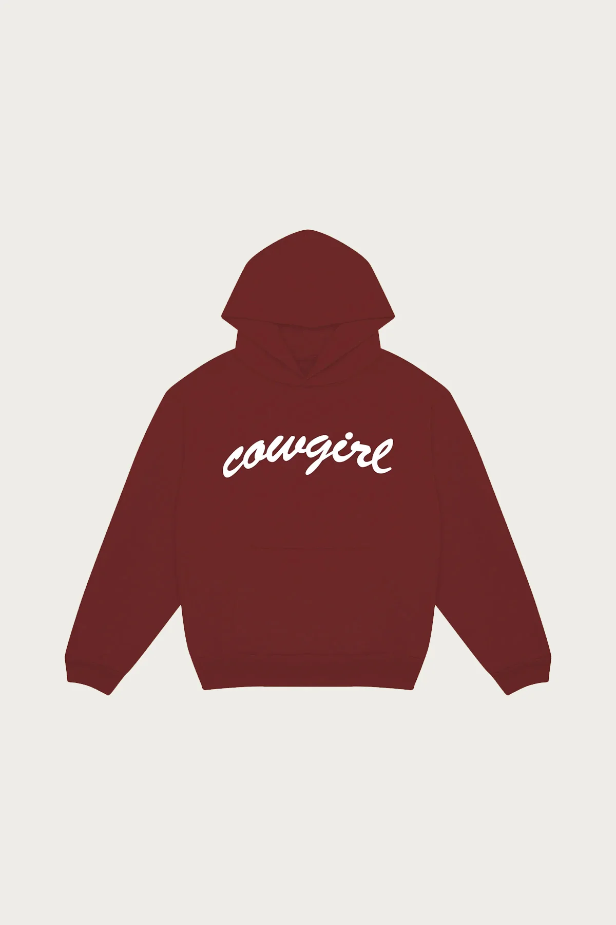Image of Big Script Hoodie - Cherry Red