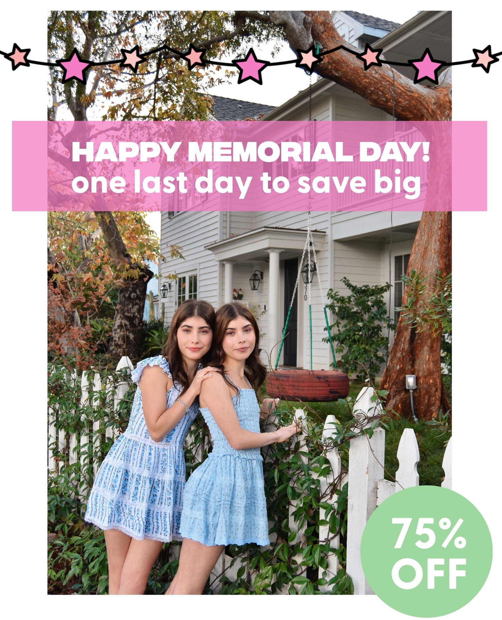 Sale 75% off Hundreds of Styles!