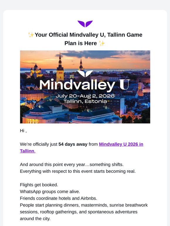 We just released the Mindvalley U schedule (and it’s wild)